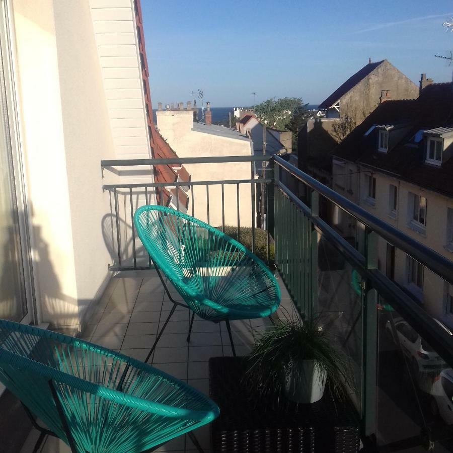 Balcon Avec Vue Panoramique De La Mer, Le Village Et La Campagne - Parking Prive Wimereux Luaran gambar